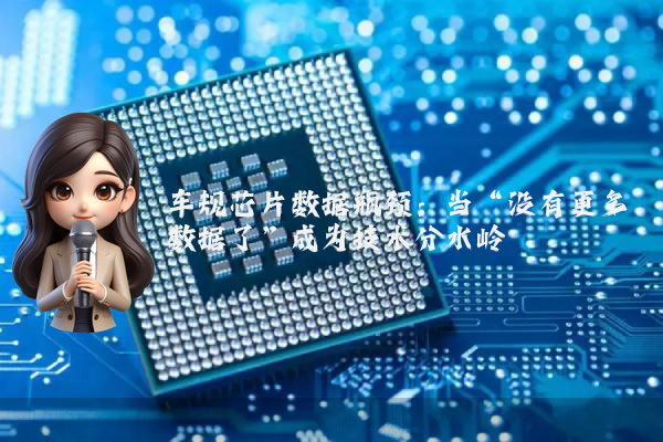 车规芯片数据瓶颈：当“没有更多数据了”成为技术分水岭